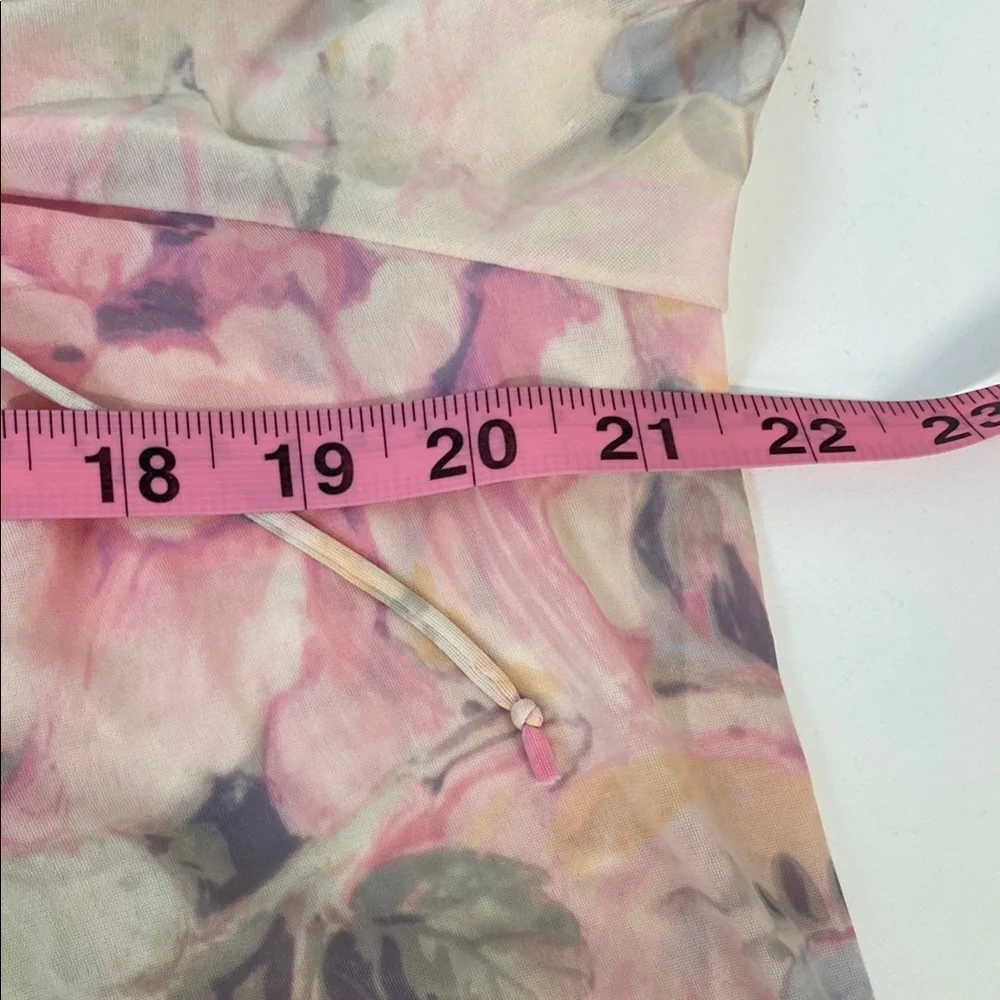 Miss Elaine Pink and‎ Cream Floral Pajama